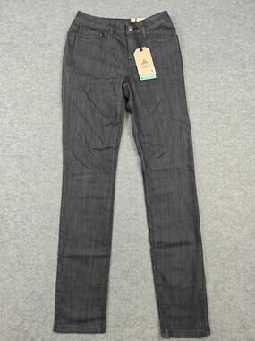 PrAna Kayla High Rise Skinny Jeans Womens 2/26 Gray Dark Wash Slim Stretch